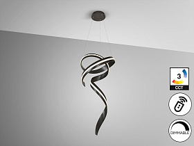 Amara Люстра вертикальная черный матовый