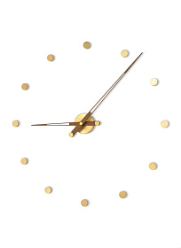 Настенные часы Rodon G 12 латунь-орех