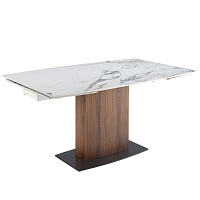 Раздвижной обеденный стол 1133/DT966 из керамики в мраморной отделке
