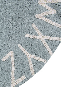 Ковер круглый Алфавит Round ABC (голубой) 150R