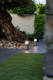 Лампа-маяк Post серый