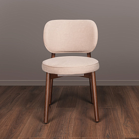 Стул Clemente ткань Marino col. 06, итальянский орех