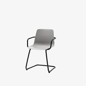 Стул Varya из полипропилена с консольным основанием и подлокотниками