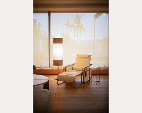 Торшер Tamiz орех/латунь