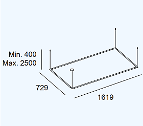 Подвес Tubs Modular Pendant Rectangular Horizontal 00-A061-05-M1
