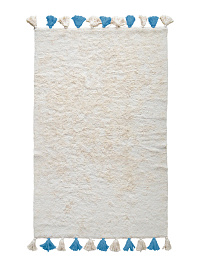 Хлопковый ковер Lillaland COLORFUL WHITE BLUE 120*180