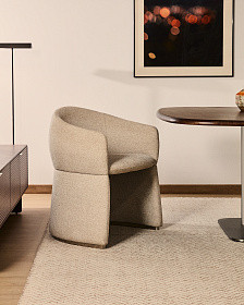 Стул Bosca из бежевой синели