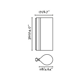 CATA Настенный светильник 360 орех SMD LED 5W 2200K