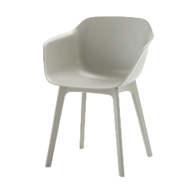 Кресло Taia полипропиленовым сиденьем на пластиковых ножках