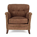 Коричневое вельветовое кресло Motto