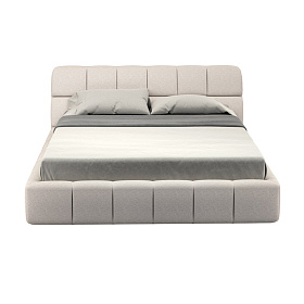 Кровать с решеткой Wanda 160*200 ткань Genesis 3 dove