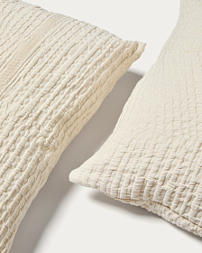 Комплект из 2 чехлов для подушек Raylo из хлопка с текстурой и полосками 50 x 50 см