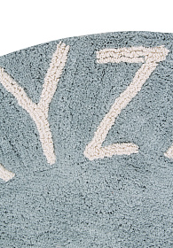 Ковер круглый Алфавит Round ABC (голубой) 150R