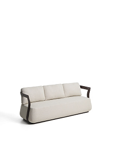 Уличный 3-х местный диван Tamaris из алюминия коричневого цвета, 217 см