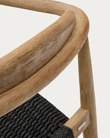 Кресло Glynis натуральный, черный