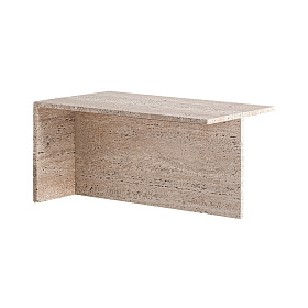 Журнальный столик Theuville из травертина 50x40