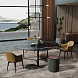 Обеденный стол Bamboo 240x110 мрамор Nero Marquina