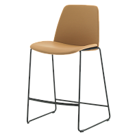 Полубарный стул Unnia с мягкой обивкой на салазках