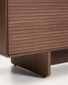 Тумба под ТВ Norlen с 4 дверцами из шпона ореха 200 x 46 см