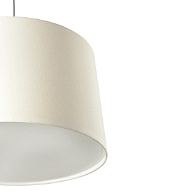 Подвесной светильник WINDSOR COLGANTE SIMPLE черный/бежевый абажур 3xE27