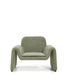 Кресло Melvia из зеленого шенилла