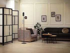 Nimes Торшер 3L черный-разноцветный