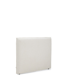 Изголовье кровати Jaira из белого шенилла со съемным чехлом для кроватей шириной до 150 см