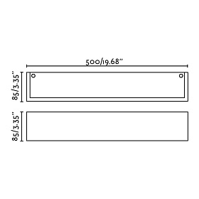 MILO 500 Настенный светильник белый