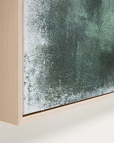 Абстрактная картина Selnar зеленая 182 x 47 см