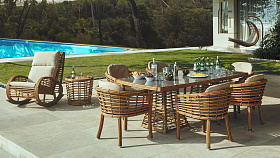 Стол обеденный Villa NATURAL MUSHROOM 160х90