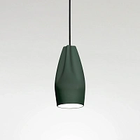 Подвесной светильник Pleat Box 13 LED темно-зеленый / белый