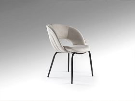 Nim Стул каменно-серый/черный