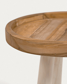 Приставной столик Glenda из массива тика Ø 35 см