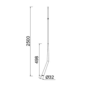9235 Подвесной модульный светильник без основания BOOMERANG
