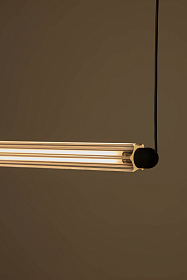 Подвесной светильник LUMINA 900 1L COLGANTE HORIZ черный LED 18W 2200K