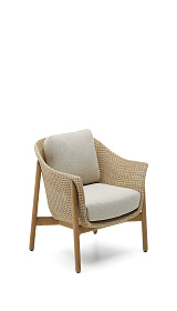 Кресло Galea из тикового дерева и синтетического ротанга