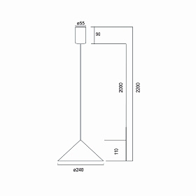 9453 Подвесной светильник CONO