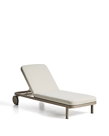 Шезлонг Kionia из алюминия цвета таупе