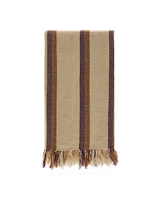 Плед Arven разноцветный полосатый из 100% льна 130 x 170 см