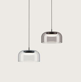 Подвесной светильник Ipon 1L черный металл, прозрачный плафон