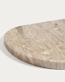 Сервировочная доска Nolvet  из мрамора бежевого цвета 30 x 23 см