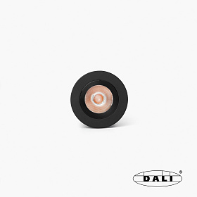 Uno черный/черный встраиваемый потолочный светильник 8Вт 11° 3000K CRI90 DALI