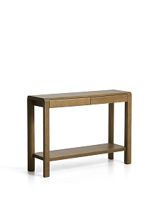 Консоль Arelida из дуба со светло-коричневой отделкой, 112 x 80 см