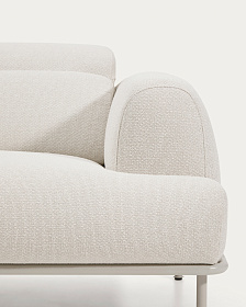 Диван Aurum 3-местный цвета экрю с откидным подголовником 234  см