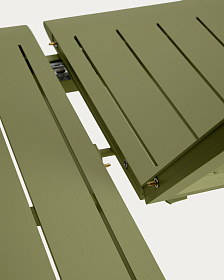 Комплект садовой мебели Brela стол и 6 стульев Livadia из зеленого алюминия