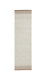 Бежевый шерстяной жаккардовый ковер Nifelia 200 x 80 см