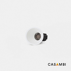Tulipa Белый встраиваемый точечный светильник ASIM 7Вт 24° 3000K CRI90 Casambi