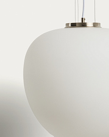 Подвес Ardali из тонированного стекла и стали с матовой отделкой, диаметр 25 см