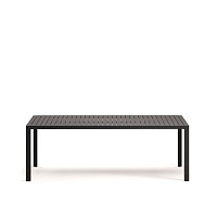Culip Алюминиевый уличный стол с порошковым покрытием серого цвета 220 x 100 см