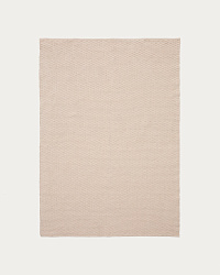 Ковер Mascarell из хлопка и полиэстера белого цвета 160 x 230 см